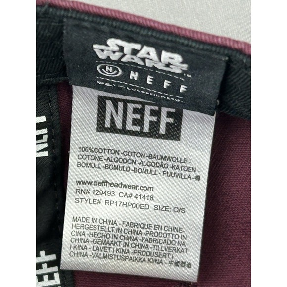 Star Wars X‎ NEFF Skateboarding Ewok Strapback Cap Adjustable Hat - Picture 9 of 10